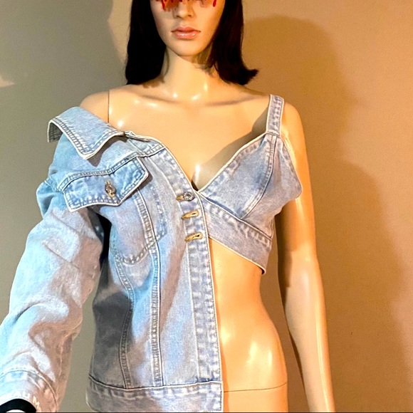 Jackets & Blazers - Hot/cold demin jacket handmade